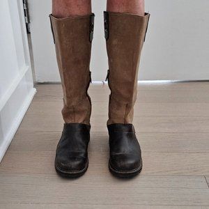 Sorel British tan wicked tall leather winter boots NL1925-265